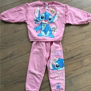 Stitch sweat outfit- Pink and Blue